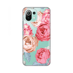 Torbica Silikonska Print Skin za Xiaomi Mi 11 lite Pink Flower
