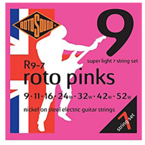 ROTOSOUND žice za sedmožičanu električnu gitaru 009/052w ROTO PINK - R9-7