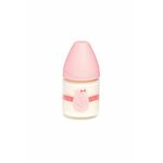 Suavinex staklena flašica za bebe 3P S roze medved, 120ml