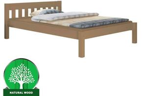 Pino krevet bez podnice 149x214x70 cm boja hrasta