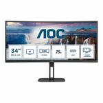 AOC CU34V5C monitor, MVA/VA, 34", 21:9, 3440x1440, 100Hz, USB-C, HDMI, Display port, USB