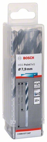 Bosch HSS spiralna burgija PointTeQ 7