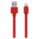 ALLOCACOC Flat USB kabl za iPhone, duž.1,5m, crveni 10451RD/LGHTBC