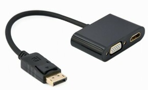 A DPM HDMIFVGAF 01 Gembird DisplayPort male to HDMI female VGA female adapter cable black