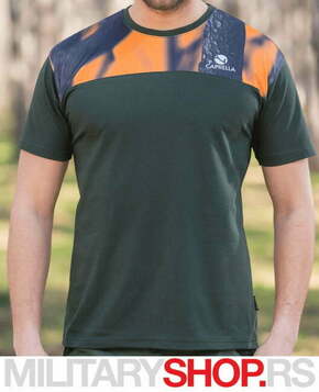 Majica sa fluo detaljima Caprella Camo-Orange