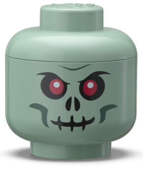 LEGO glava za odlaganje (mini): Zeleni kosturko
