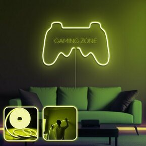 OPVIQ Zidna LED dekoracija Gamer Room Large Yellow