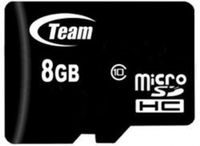 Bus computers TeamGroup MICRO SDHC 8GB CLASS 10+SD Adapter TUSDH8GCL1003