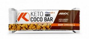 AMIX KetoLean Keto Coco Bar 40g Crna Čokolada