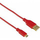 HAMA Flexi-Slim Micro USB kabl pozlata crveni 0.75m 135703