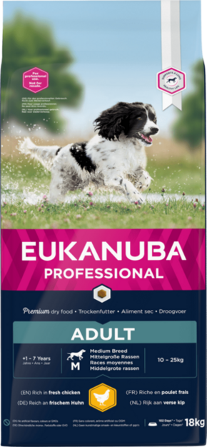 Eukanuba Dog Adult Medium Breed Chicken 18 kg