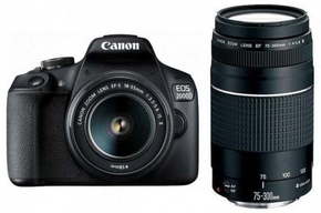 CANON EOS 2000D BK 18-55 IS + 75-300 SEE