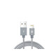 USB pleteni kabl za iPHONE 1.2 m -sivi 024051