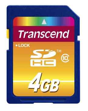 Transcend SDHC 4GB memorijska kartica