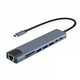Kettz Adapter Tip C 8, 1 4K HDMI, USBx2, SD, TF, USB-C, PD, Lan KT-801G