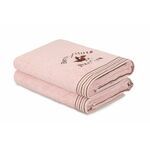 L'essential Maison 405 - Pink Pink Bath Towel Set (2 Pieces)