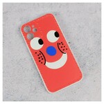 Maskica Smile face za iPhone 12 Mini 5 4 crvena