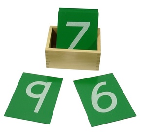 Montessori Montesori Taktilne kartice sa brojevima na šmirgl papiru