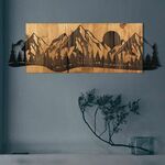 Sundown BlackWalnut Decorative Wooden Wall Accessory