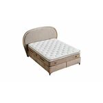 Violet boxspring krevet sa prostorom za odlaganje 156x210x133/68cm
