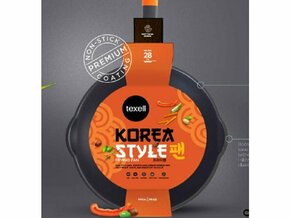 TEXELL Tiganj wok Korea Style 24cm TPKS-W24