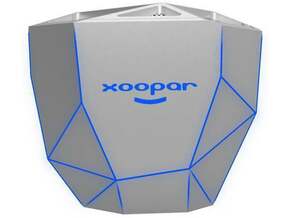 Xoopar Bluetooth Zvučnik Geo Silver with Blue LED
