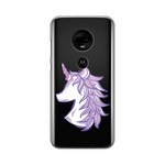 Torbica Silikonska Print Skin za Motorola Moto E7 Purple Unicorn