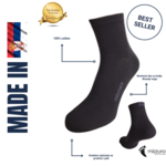 Mizzuro Sportska čarapa crna kratka