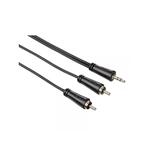 HAMA AUX audio kabl 3.5mm 3-pina na 2x RCA m/m 3m (Crni)