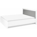 Lahti 17 krevet bez podnice 187x207x100 cm belo/sivi
