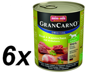 Animonda Hrana za pse Gran Carno Adult Govedina i zec s biljem 800gr