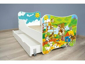 TOP BEDS Happy Kitty Dečiji krevet 160x80 + fioka Farm