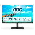 AOC 27B2DA monitor, IPS, 27", 16:9, 1920x1080, 144Hz/75Hz, HDMI, DVI, Display port, VGA (D-Sub)