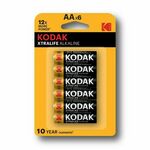 KODAK Alkalne baterije EXTRALIFE AA/6+6 kom