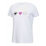 Ženska majica HEART GRAPHIC T-shirt - BELA