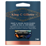 Gillette King C dopune za brijač za oblikovanje brade 3 komada