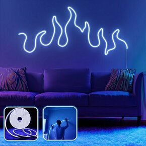 OPVIQ Zidna LED dekoracija Flames XL Blue