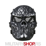 Zaštitna Maska KombatUK Skull Gunmetal Grey