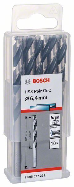Bosch HSS spiralna burgija PointTeQ 6