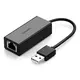 Adapter USB-LAN 2.0 Ugreen CR110 10/100Mbps crni