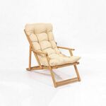 MY008 BrownCream Garden Chair