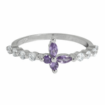 J&amp;B Jewellery 925 Srebrni Prsten 00000103-Purple