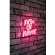 Now or Never - Pink Pink Decorative Plastic Led Lighting