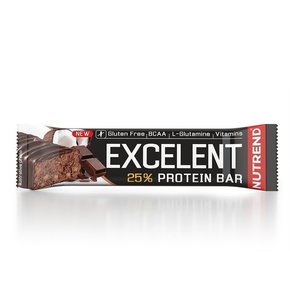 Nutrend excelent protein bar (gluten free) 85g chocolate + nougat with cranberries