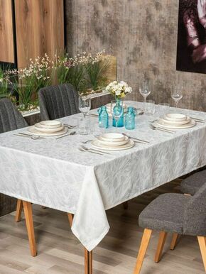 L'essential Maison Lavinia 160 - White White Tablecloth
