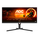 AOC U34G3XM monitor, VA, 34", 21:9, 3440x1440, 144Hz, HDMI, Display port