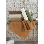 Verona BrownCreamWhiteKhakiGreen Hand Towel Set (6 Pieces)