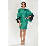 Zelena pencil suknja od santung svile ISKON mode