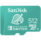 SanDisk SDXC 512GB micro 100MB/s R, 90MB/s W for Ninetendo Switch