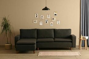 Lungo Dark Grey Corner Sofa